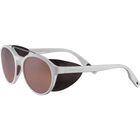 LEANDRO GLACIER, Matte White with Matte Dark Gunmetal Metal Insert-Mineral Polarized Drivers Gradient Cat 2 to 3, hi-res image number null